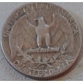 1964 USA Quarter D Mint Mark 90% Silver