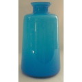 Large Turquoise white cased vase