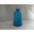 Large Turquoise white cased vase