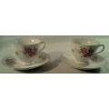 Vintage Tea Cups Duo's (two)
