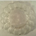 1960's Devilled Egg glass dish. Amazing detail.