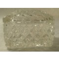 Vintage glass trinket box