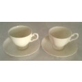 TUSCAN CHINA Vintage pair - Plant Duo's in White