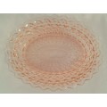 Detailed vintage PINK glass bowl