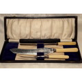 1924 three piece carving set. William Willey & Co Sheffield.