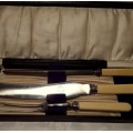 1924 three piece carving set. William Willey & Co Sheffield.