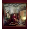 1950s period lovely tapestry with Victorian scene