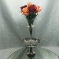 Epergne centerpiece with glass trumpet