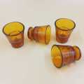 French vintage Duralex glass egg cups