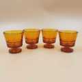 French vintage Duralex glass egg cups