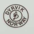 Dyrvik, Norway plate, signed by the artist