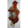 Antique Zaanse Dutch Wall Clock mechanism maker Albert Schwab, Regular-Karelsruhe-West Germany