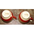 Beautiful vintage 12 piece Susie Cooper art deco `Wedding Rings` design demitasse cups and saucers