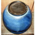Beautifu blue Linn Ware Bowl-H 16 cm, Top dia. 16 cm-Good condition