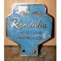 Vintage SA Rondalia  Automobile Touring Club metal badge
