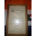 RSA history GovCazette Vol1. 31-5-1961 Originally signed Proclamation Assumption/Office of President