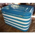 Vintage Goodhope ware Blue and white Bread tin in good condition-no dents/rust