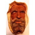 Vintage collectible 1969 `Bossoms` Registered design chalk ware head figurine