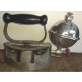 Rare vintage `Comfort` Steampunk Self Heating Gas Fuel heated Sad Iron made in USA