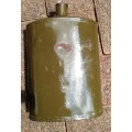 World War II Army Green Enamel water bottle-good condition-no holes