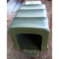 Vintage Budd L Green Metal and plastic Army Troop Transporter Lorry-Good condition
