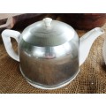 Vintage Coffee and Tea Pot `stay Hot` style with warmer inners under metal covers
