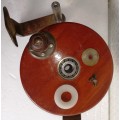 Big strong unique Wooden Reel with ball bearing system-Dia. 17 cm, W 8 cm-very good condition