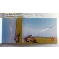 Rare SA Army Picture Postcard Booklet with 8 postcards of military weapons,/vehicles