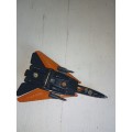 Vintage 1989 Matchbox Skybuster Die cast Grumman F-14 Tomcat Military fighter Jet