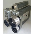 Vintage KODAK Cine Automatic Turret f/1.9 - 3 Lens - 8mm Movie Camera Wind Up work!