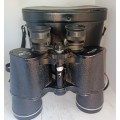 Vintage Good Quality ASAHI Model 554 PENTAX 10 x 50 Field 5.5 Binoculars in leather carry case
