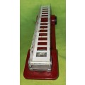 Vintage Red Metal `Fire Truck` Trailer-no name -L 20 cm-H 7 cm