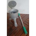 Aluminum wors/sausage press down stopper/maker by `Worsmeester by MM Promotions`-good condition
