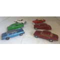 6 Di Cast model cars-Lintoy-Rolls Royce, Jaguar, Ford, 50 Mercury, Merc 450 SE, Chevy-sell lot