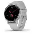 Garmin Venu 2S Smartwatch (40mm) - Silver Bezel with Mist Grey Case & Silicone Band