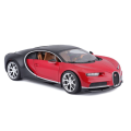 Bburago 1/18 Bugatti Chiron - Black/Red (25cm Long)