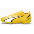 Puma Junior ULTRA MATCH LL Firm Ground Soccer Boots Yellow Youth UK 4