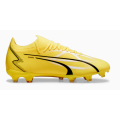 Puma Junior ULTRA MATCH LL Firm Ground Soccer Boots Yellow Youth UK 4