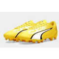 Mens Puma Ultra Play FG Yellow/Black Boots-UK 11