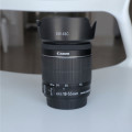 Canon EF-S 18-55mm 1:3.5-5.6 IS STM lens + lens hood
