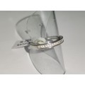 Charming Half-Eternity, Sterling Silver Ring