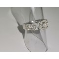 Magnificent White-Gold Halo Diamond Ring