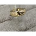 Detailed Gold Ring With Diamonds