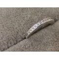 Silver Half-Eternity Ring