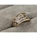 DISCOUNT!! Detailed Yellow Gold Ring