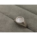 Silver PESOS Ring