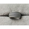 DISCOUNT!! Patterned Silver Ring