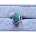DISCOUNT!! Adjustable Silver  Turquoise Ring