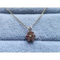 9ct Gold Flower Necklace