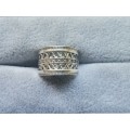 DISCOUNT!! Detailed Wavy Silver Ring